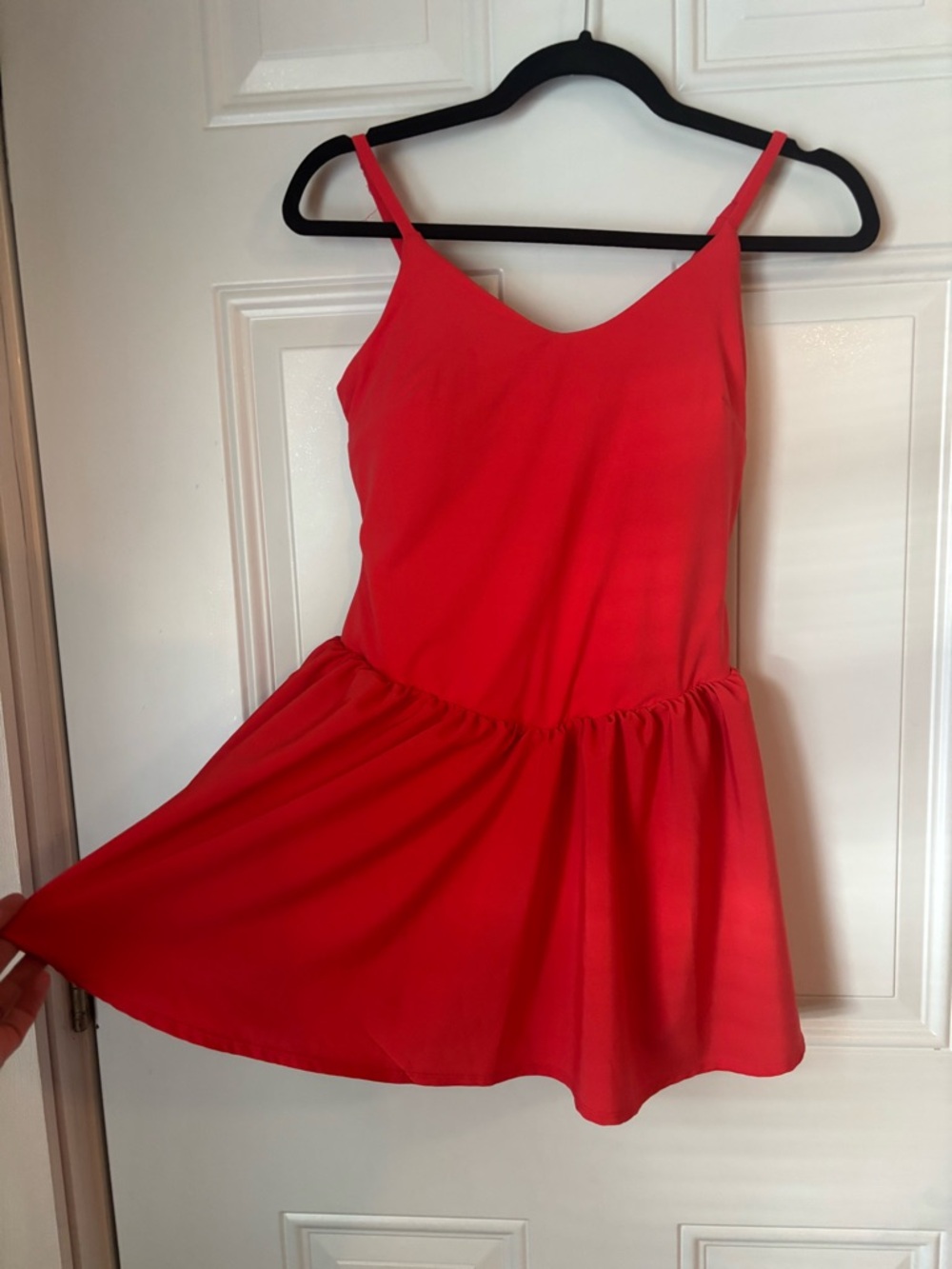 JoyLab Woman’s Coral Athletic Dress With Built in Shorts - Picture 4 of 11